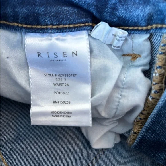 Risen Remember Me High Rise Straight Leg Jeans - Picture 8 of 9